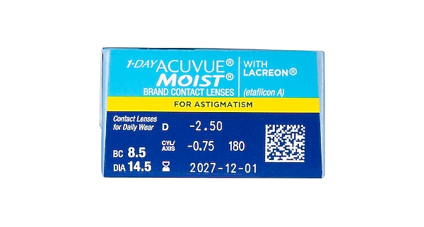 1-Day ACUVUE® Moist For Astigmatism 30