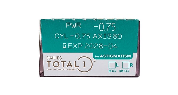 DAILIES TOTAL1® Astigmatism 30